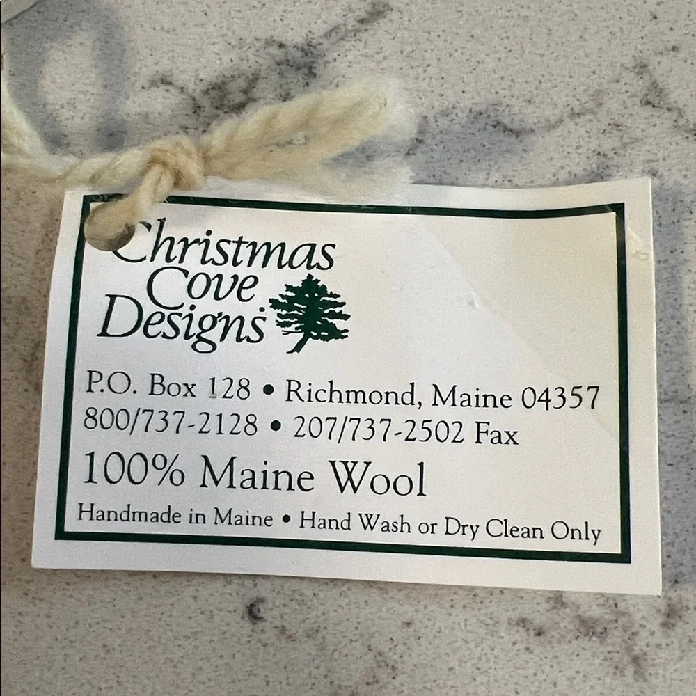 Christmas Cove Designs 2 wool stocking ornaments - Picture 2 of 4